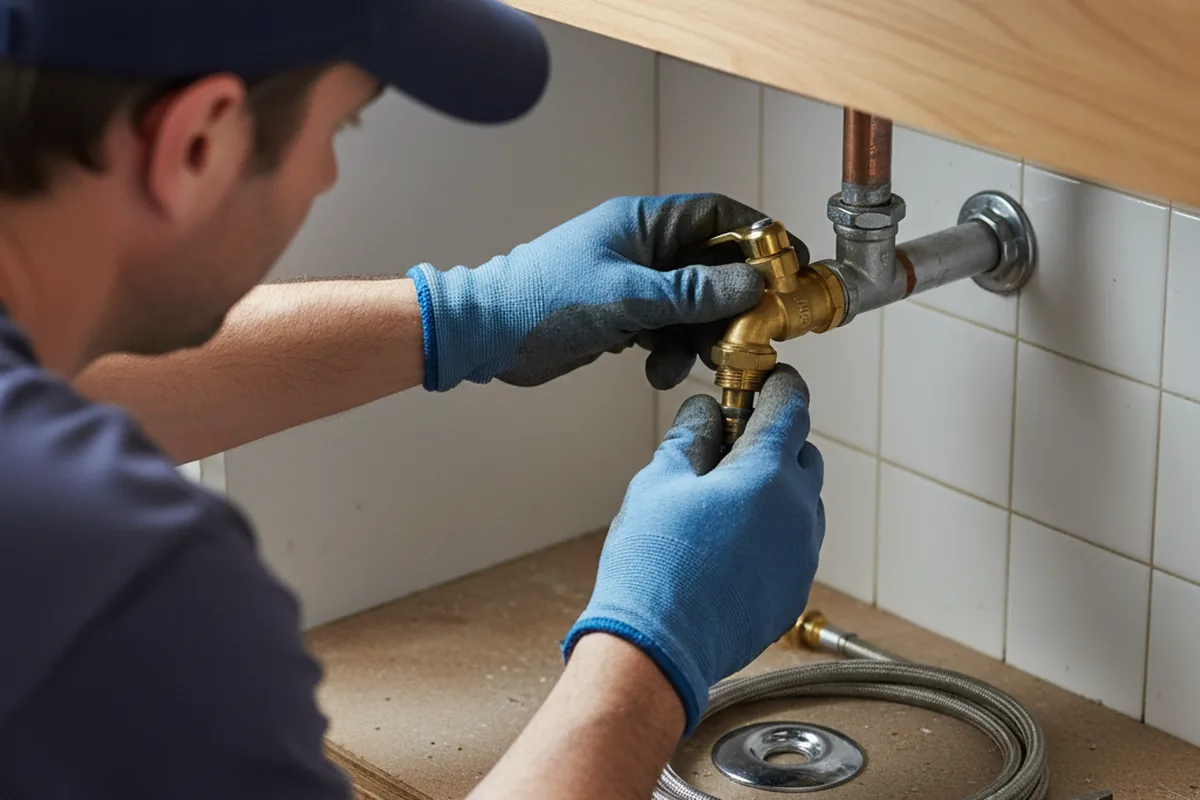 Shutoff valve and fitting work during Emergency Plumbing in Dyersburg